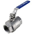 Apollo By Tmg 1-1/4 in. Stainless Steel FNPT x FNPT Full-Port Ball Valve with Latch Lock Lever 96F10627